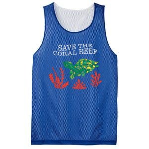 Turtle Coral Save The Coral Reef Environtal Protection Gift Mesh Reversible Basketball Jersey Tank