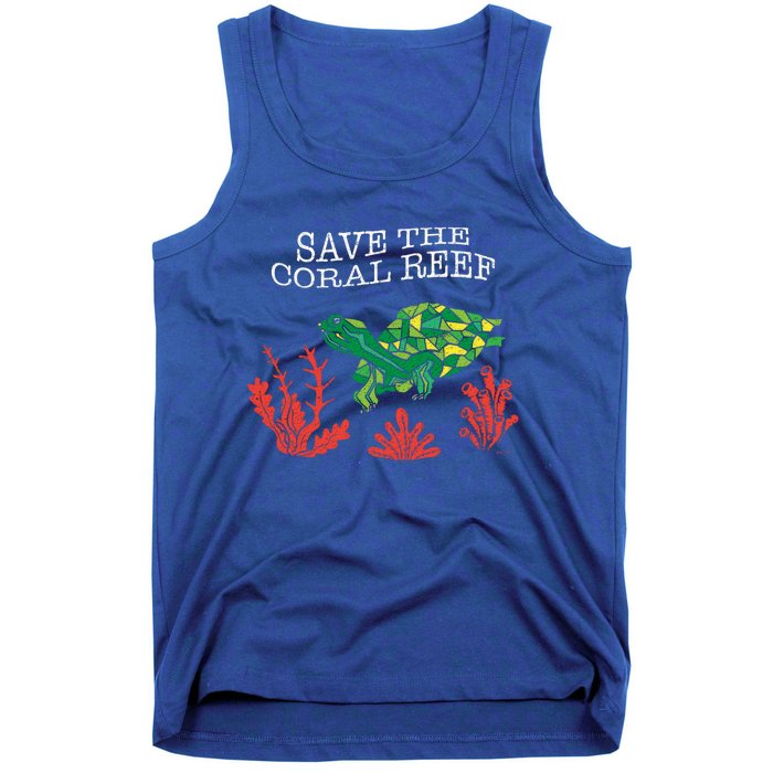 Turtle Coral Save The Coral Reef Environtal Protection Gift Tank Top