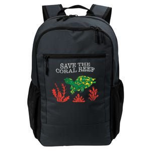 Turtle Coral Save The Coral Reef Environtal Protection Gift Daily Commute Backpack