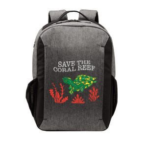 Turtle Coral Save The Coral Reef Environtal Protection Gift Vector Backpack