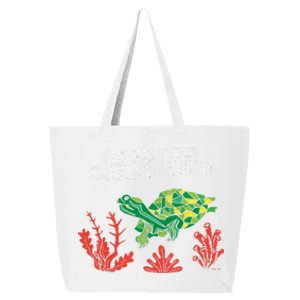 Turtle Coral Save The Coral Reef Environtal Protection Gift 25L Jumbo Tote