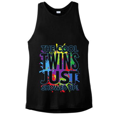 The Cool Twins Just Showed Up Funny Twins Ladies PosiCharge Tri-Blend Wicking Tank