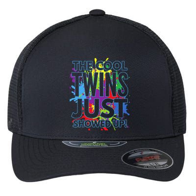 The Cool Twins Just Showed Up Funny Twins Flexfit Unipanel Trucker Cap