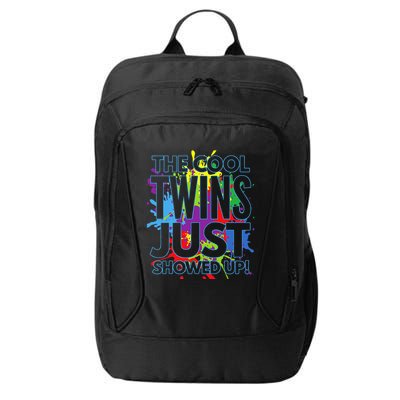 The Cool Twins Just Showed Up Funny Twins City Backpack