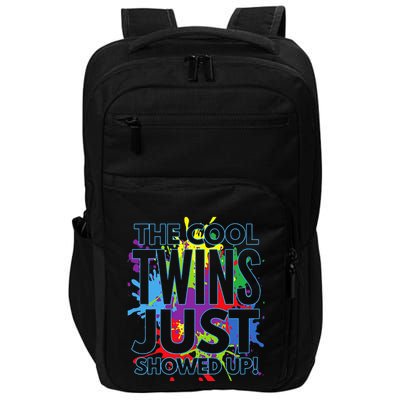 The Cool Twins Just Showed Up Funny Twins Impact Tech Backpack