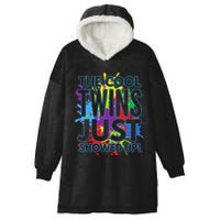 The Cool Twins Just Showed Up Funny Twins Hooded Wearable Blanket