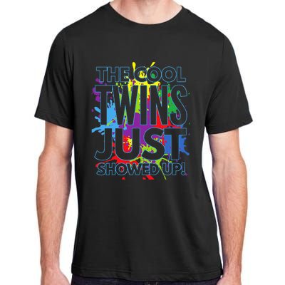 The Cool Twins Just Showed Up Funny Twins Adult ChromaSoft Performance T-Shirt