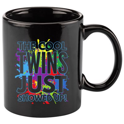 The Cool Twins Just Showed Up Funny Twins 11oz C Handle Ceramic Mug