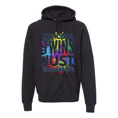 The Cool Twins Just Showed Up Funny Twins Premium Hoodie