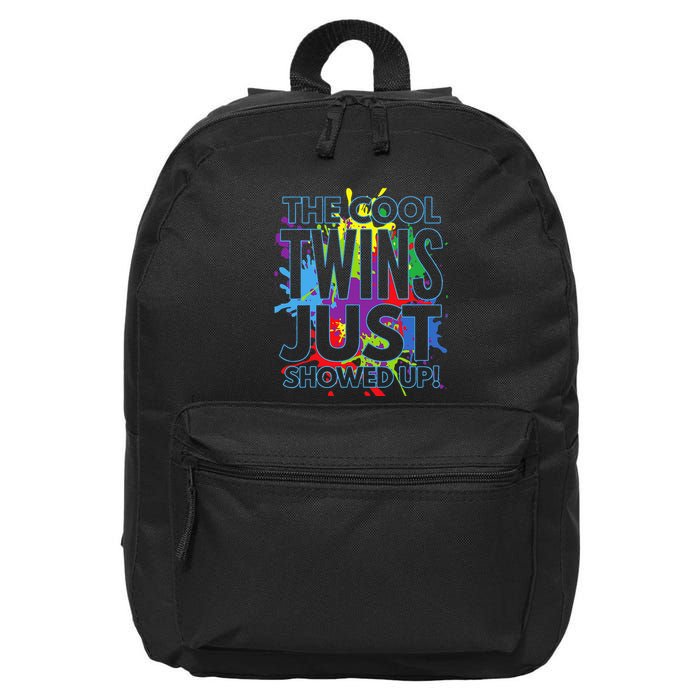 The Cool Twins Just Showed Up Funny Twins 16 in Basic Backpack