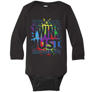 The Cool Twins Just Showed Up Funny Twins Baby Long Sleeve Bodysuit