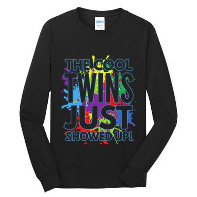 The Cool Twins Just Showed Up Funny Twins Tall Long Sleeve T-Shirt