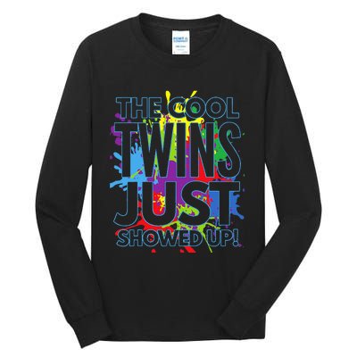 The Cool Twins Just Showed Up Funny Twins Tall Long Sleeve T-Shirt