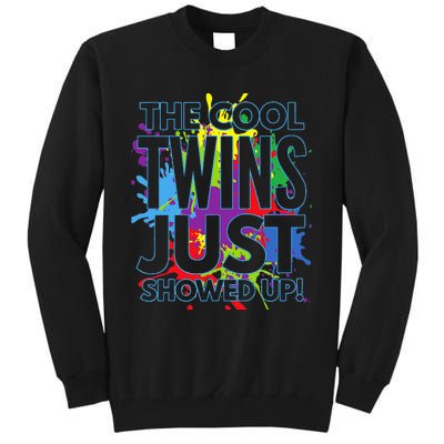 The Cool Twins Just Showed Up Funny Twins Tall Sweatshirt