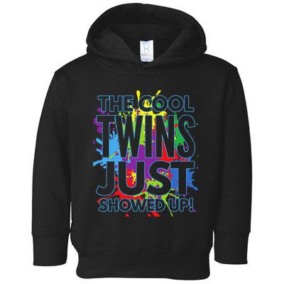 The Cool Twins Just Showed Up Funny Twins Toddler Hoodie