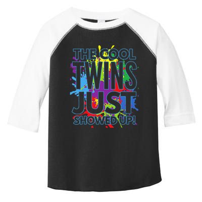 The Cool Twins Just Showed Up Funny Twins Toddler Fine Jersey T-Shirt