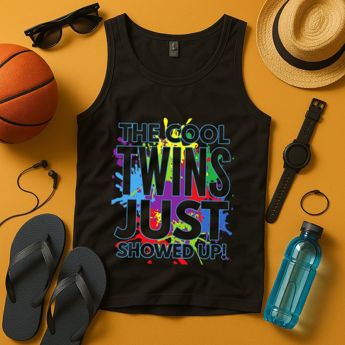 The Cool Twins Just Showed Up Funny Twins Tank Top