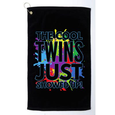 The Cool Twins Just Showed Up Funny Twins Golf Towel