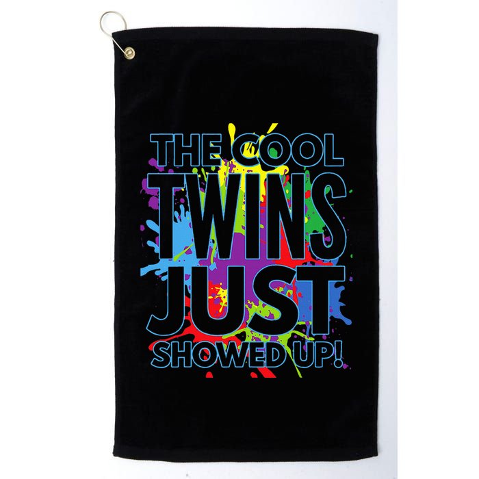 The Cool Twins Just Showed Up Funny Twins Golf Towel