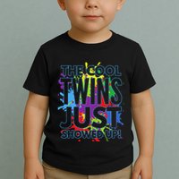 The Cool Twins Just Showed Up Funny Twins Toddler T-Shirt