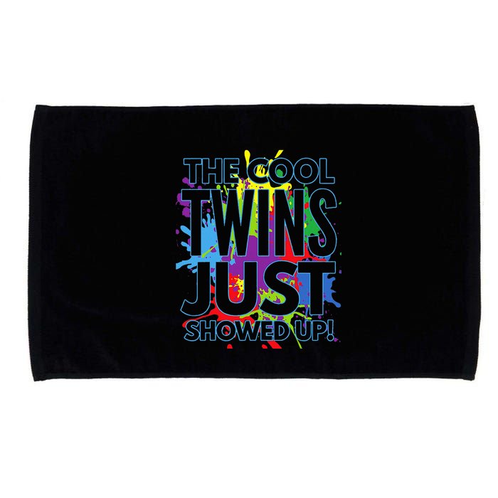 The Cool Twins Just Showed Up Funny Twins Microfiber Hand Towel