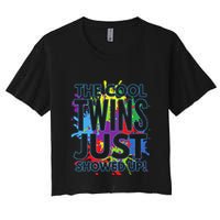 The Cool Twins Just Showed Up Funny Twins Crop Top