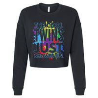 The Cool Twins Just Showed Up Funny Twins Cropped Pullover Crew
