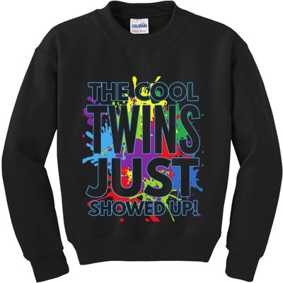 The Cool Twins Just Showed Up Funny Twins Kids Sweatshirt