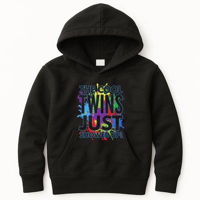 The Cool Twins Just Showed Up Funny Twins Kids Hoodie