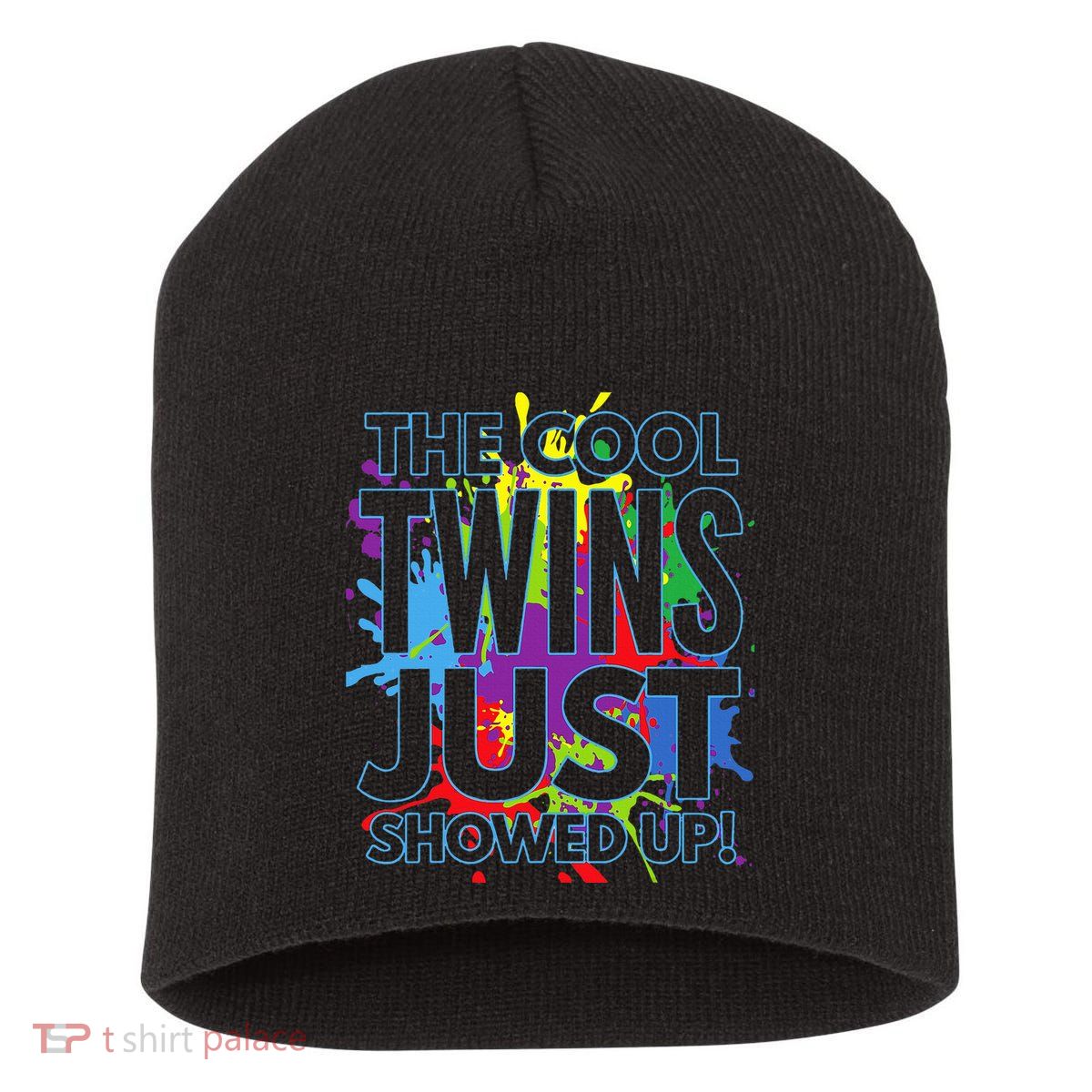 The Cool Twins Just Showed Up Funny Twins Short Acrylic Beanie