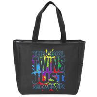 The Cool Twins Just Showed Up Funny Twins Zip Tote Bag