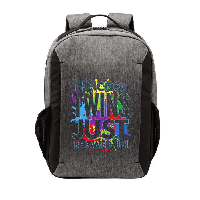 The Cool Twins Just Showed Up Funny Twins Vector Backpack