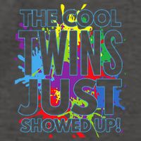 The Cool Twins Just Showed Up Funny Twins Vector Backpack