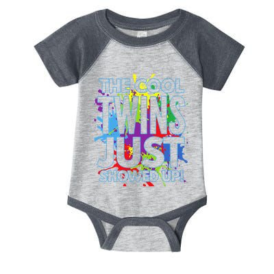 The Cool Twins Just Showed Up Funny Twins Infant Baby Jersey Bodysuit