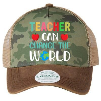 Teachercan Change The World Back To School Legacy Tie Dye Trucker Hat
