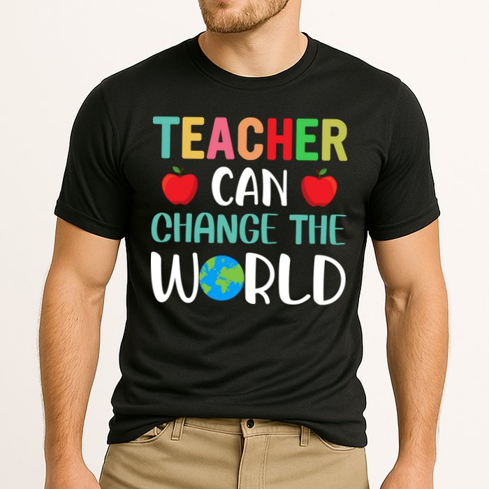 Teachercan Change The World Back To School Cooling Performance Crew T-Shirt