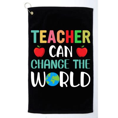 Teachercan Change The World Back To School Golf Towel
