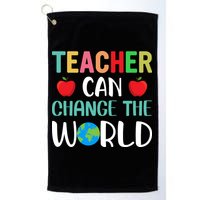 Teachercan Change The World Back To School Golf Towel