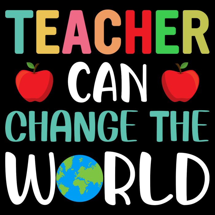 Teachercan Change The World Back To School Cropped Pullover Crew
