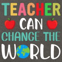 Teachercan Change The World Back To School Cotton Canvas Backpack