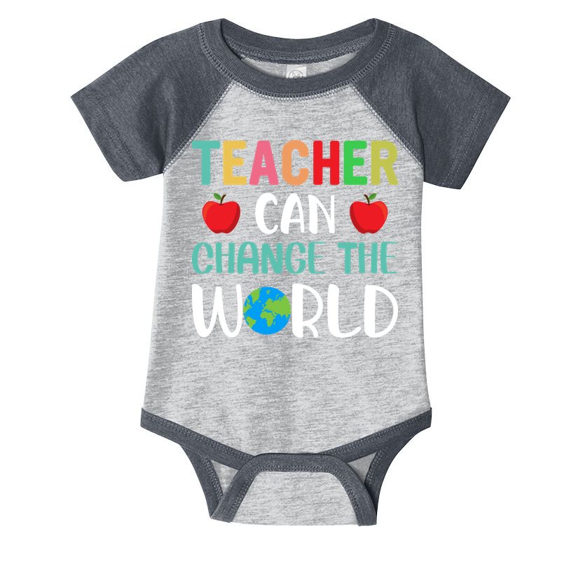 Teachercan Change The World Back To School Infant Baby Jersey Bodysuit