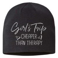 Trip Cheaper Than A Therapy Funny Bachelorette Sustainable Beanie