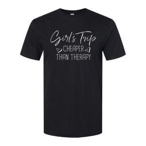 Trip Cheaper Than A Therapy Funny Bachelorette Softstyle CVC T-Shirt