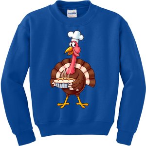 Turkey Cook Thanksgiving Design Cooking Squad Turkey Day Gift Kids Sweatshirt