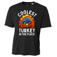 Thanksgiving Coolest Turkey In The Flock Cooling Performance Crew T-Shirt