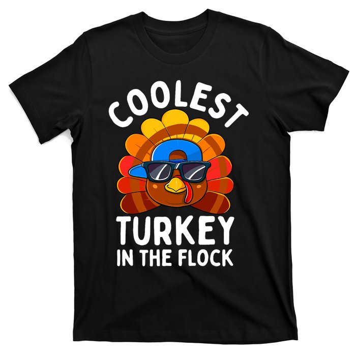 Thanksgiving Coolest Turkey In The Flock T-Shirt