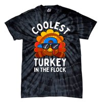 Thanksgiving Coolest Turkey In The Flock Tie-Dye T-Shirt