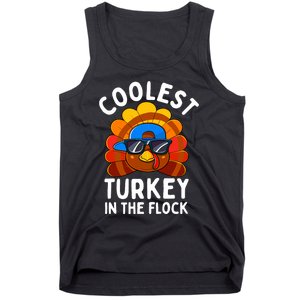 Thanksgiving Coolest Turkey In The Flock Tank Top