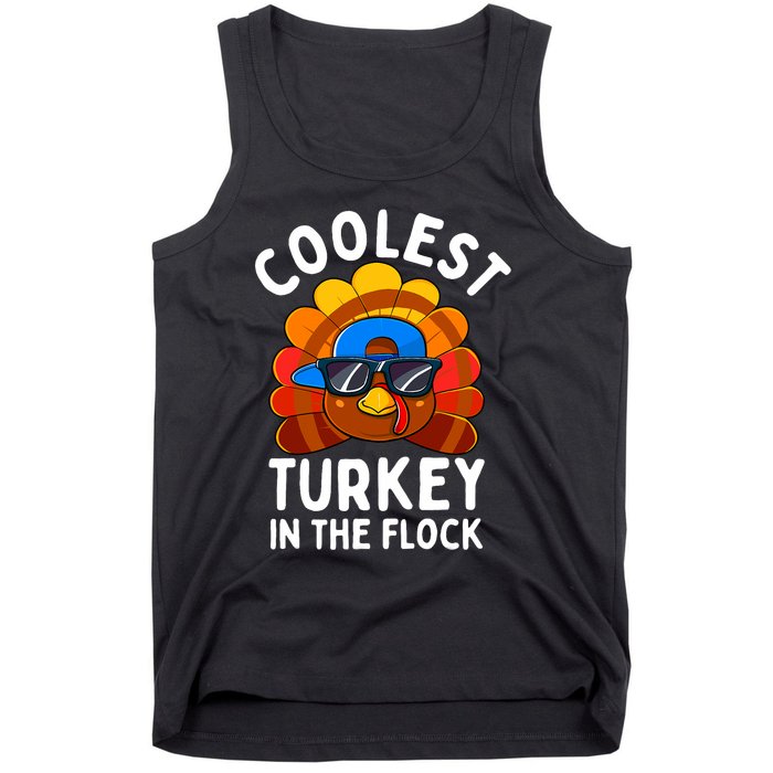 Thanksgiving Coolest Turkey In The Flock Tank Top