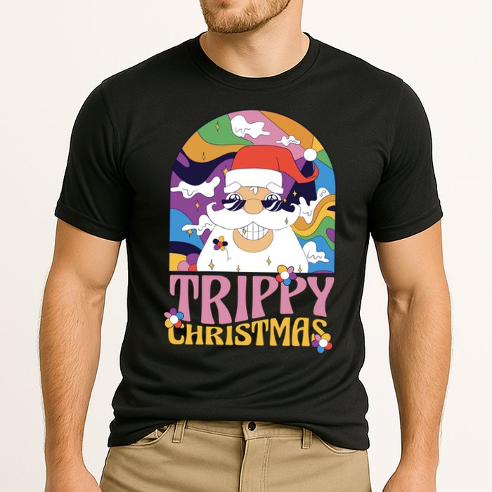 Trippy Christmas Cooling Performance Crew T-Shirt